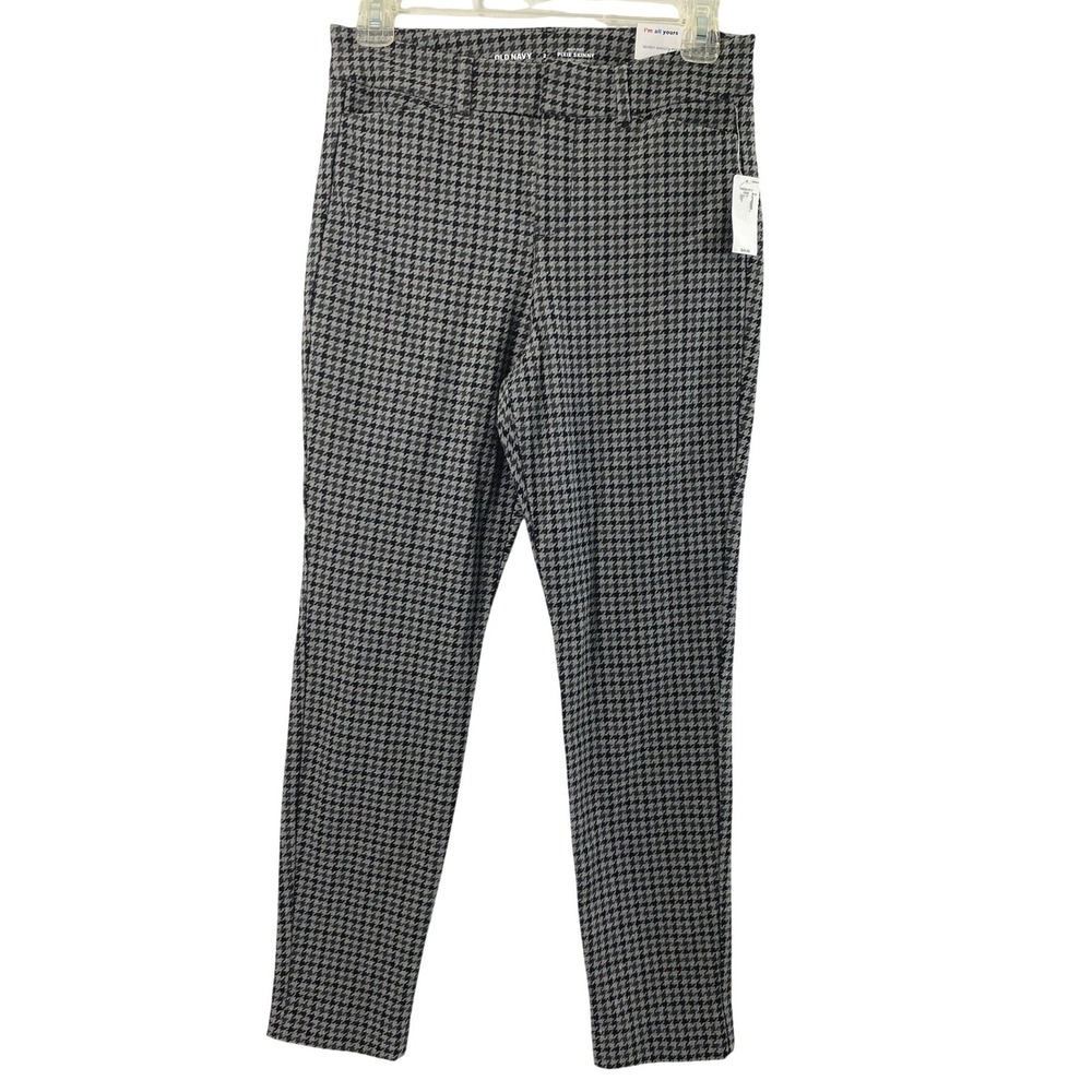 Womens‎ Dress Pants Size 2 Pixie Skinny High Rise Houndstooth Ankle Office NWT